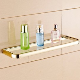 Towel Bars, 1 pc Contemporary Brass Bathroom Shelf Bathroom