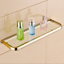 Towel Bars, 1 pc Contemporary Brass Bathroom Shelf Bathroom