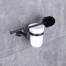 Towel Bars, 1pc High Quality Modern Contemporary Metal Toilet Brush Holder Wall Mounted