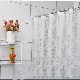 Shower Curtains Modern PEVA Floral Machine Made