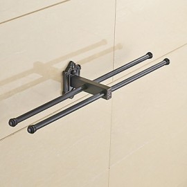 Towel Bars, 1 pc Neoclassical Zinc Alloy Towel Bar Bathroom