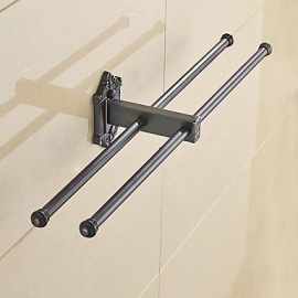 Towel Bars, 1 pc Neoclassical Zinc Alloy Towel Bar Bathroom