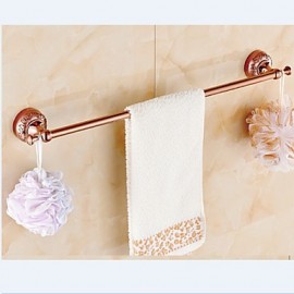 Towel Bars, 1 pc Neoclassical Brass Zinc Alloy Towel Bar Bathroom