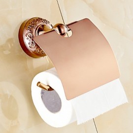 Toilet Paper Holders, 1 pc Neoclassical Brass Zinc Alloy Toilet Paper Holder Bathroom