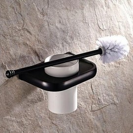 Bathroom Products, 1 pc Neoclassical Brass Toilet Brush Holder Bathroom