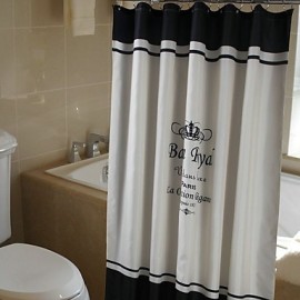 Shower Curtains Modern Polyester Machine Made