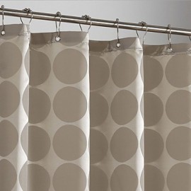 Shower Curtains Neoclassical Polyester Polka Dot Machine Made