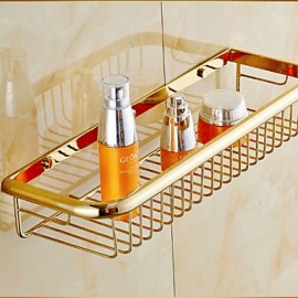 Towel Bars, 1 pc Neoclassical Brass Bathroom Shelf Bathroom