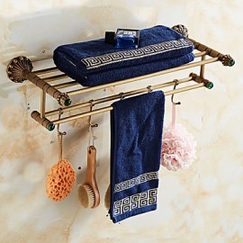 Towel Bars, 1 pc Archaistic Brass Towel Racks & Holders Bathroom