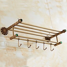 Towel Bars, 1 pc Archaistic Brass Towel Racks & Holders Bathroom