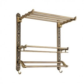 Towel Bars, 1 pc Neoclassical Zinc Alloy Bathroom Shelf Bathroom