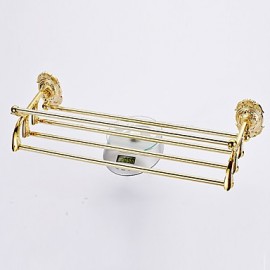 Towel Bars, 1 pc Contemporary Brass Bathroom Shelf Bathroom