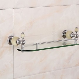 Towel Bars, 1 pc High Quality Brass Glass Bathroom Shelf Bathroom