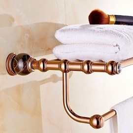 Towel Bars, 1 pc Contemporary Brass Bathroom Shelf Bathroom