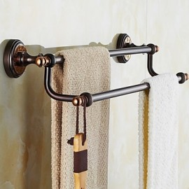 Towel Bars, 1 pc Neoclassical Brass Towel Bar Bathroom