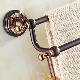 Towel Bars, 1 pc Neoclassical Brass Towel Bar Bathroom