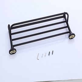 Towel Bars, 1pc High Quality Modern Contemporary Metal Bathroom Shelf Wall Mounted