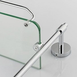 Towel Bars, 1pc High Quality Contemporary Brass Bathroom Shelf