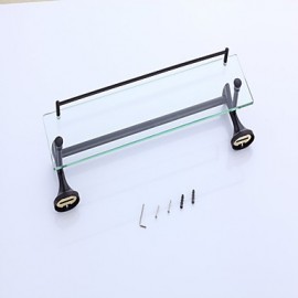 Towel Bars, 1pc High Quality Modern Contemporary Metal Bathroom Shelf Wall Mounted