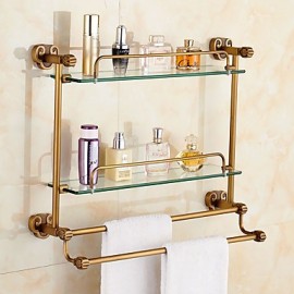 Bathroom Gadgets, 1 pc Contemporary Brass Bathroom Shelf Bathroom