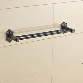 Towel Bars, 1 pc Neoclassical Zinc Alloy Towel Bar Bathroom