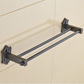 Towel Bars, 1 pc Neoclassical Zinc Alloy Towel Bar Bathroom