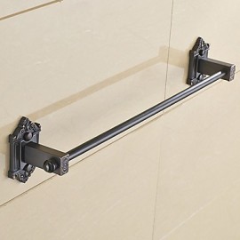 Towel Bars, 1 pc Neoclassical Zinc Alloy Towel Bar Bathroom