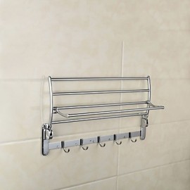 Towel Bars, 1pc High Quality Contemporary Stainless Steel Zinc Alloy Towel Bar