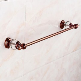 Towel Bars, 1 pc Crystal Modern Contemporary Brass Towel Bar Bathroom