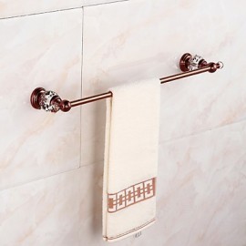 Towel Bars, 1 pc Crystal Modern Contemporary Brass Towel Bar Bathroom