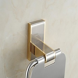 Towel Bars, 1pc High Quality Neoclassical Metal Toilet Paper Holder Wall Mounted