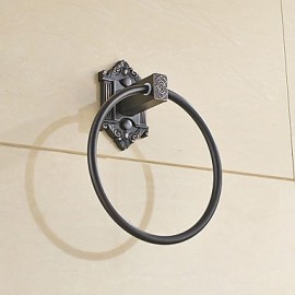 Towel Bars, 1 pc Neoclassical Zinc Alloy Towel Bar Bathroom