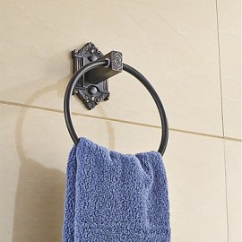 Towel Bars, 1 pc Neoclassical Zinc Alloy Towel Bar Bathroom