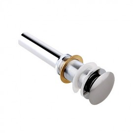 Faucet accessory, Contemporary Brass Pop-up Water Drain Without Overflow, Finish, Chrome