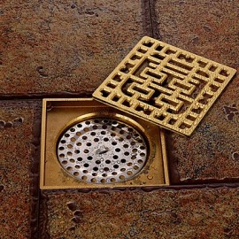 Faucet accessory, Antique Brass Floor Drain, Finish, Antique Brass