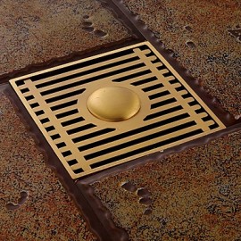 Faucet accessory, Contemporary Brass Floor Drain, Finish, Antique Brass