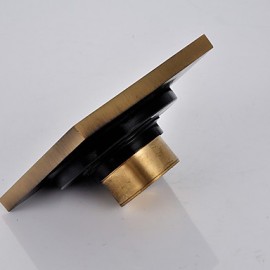 Faucet accessory, Contemporary Brass Floor Drain, Finish, Antique Brass