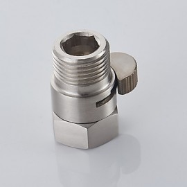 Faucet accessory, Modern/Contemporary Brass Control Valve, Finish, Nickel Brush