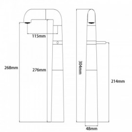 Constant Flow Faucet For Copper Washbasin 4 Models