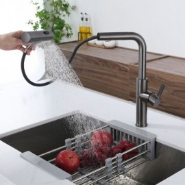 Pull Out Kitchen Faucet Stainless Steel Hot And Cold Faucet