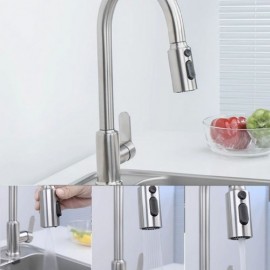 Brushed Stainless Steel Kitchen Sink Without/With Faucet