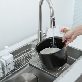 Brushed Stainless Steel Kitchen Sink Faucet Optional