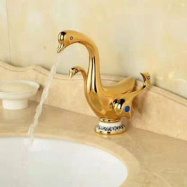 3 Color Copper Hot And Cold Basin Faucet