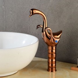 Copper Gold/Rose Gold Basin Mixer For Bathroom