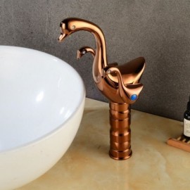 Copper Gold/Rose Gold Basin Mixer For Bathroom