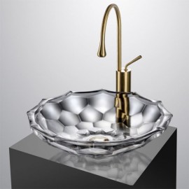 Round Glass Basin Diameter 46Cm For Bathroom