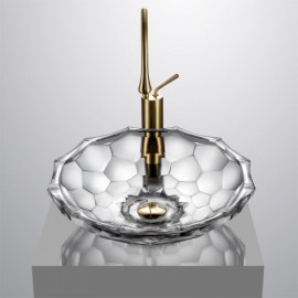 Round Glass Basin Diameter 46Cm For Bathroom