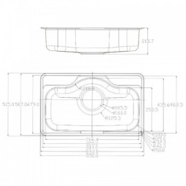 Silver Stainless Steel Kitchen Sink With Drain Basket*2 Soap Dispenser*1 Cutting Board*1