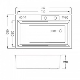 Black Nano-Coated Stainless Steel Kitchen Sink With Hot And Cold Water Faucet