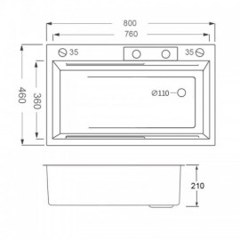 Black Stainless Steel Kitchen Sink With 3 Water Outlet Method Faucet